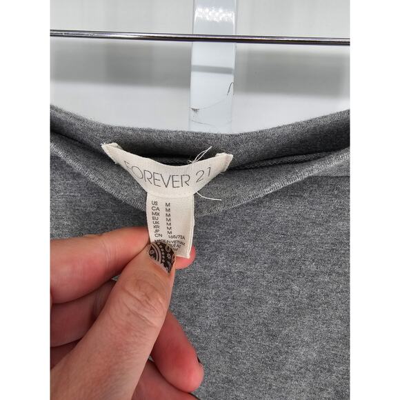 Forever 21 Womens Sz M Knee Length Jersey Knit Pencil Skirt Gray - Picture 2 of 3